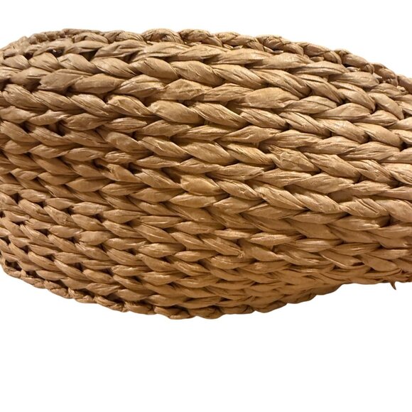 Rhythm Round Straw Bag Woven Rattan Shoulder Bag Boho Coastal Chic - Picture 10 of 16